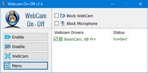 WebCam On Off下載