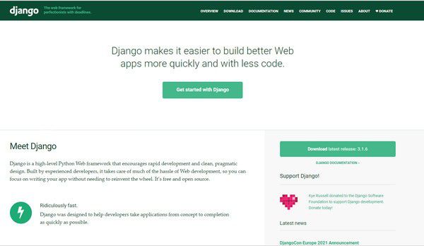 Django(Python Web框架)v3.1.6免費(fèi)版