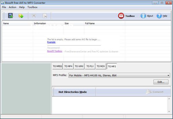 Boxoft free AVI to MP3 Converter v1.0免費(fèi)版【2】