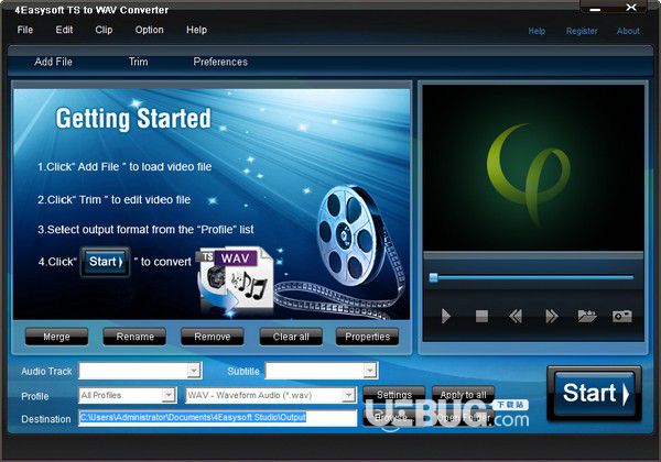 4Easysoft TS to WAV Converter v3.2.22免費(fèi)版