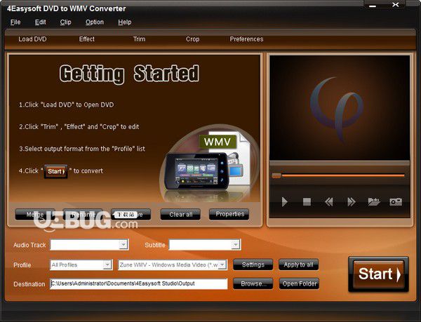 4Easysoft DVD to WMV Converter v3.2.20免費(fèi)版