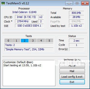 TestMem5(內(nèi)存測試程序)