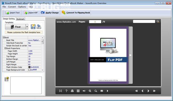 Boxoft Free Flash eBook Maker(電子書制作軟件)