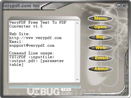 VeryPDF Text to PDF Converter v1.5免費(fèi)版