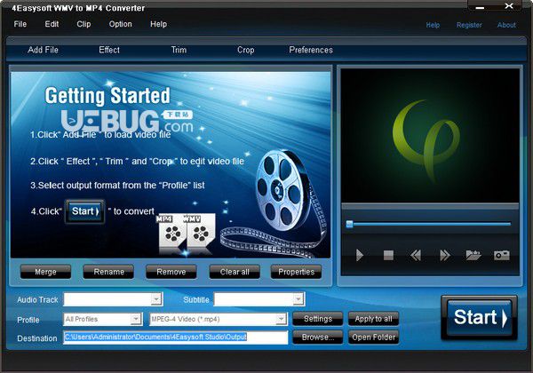 4Easysoft WMV to MP4 Converter v3.2.22免費(fèi)版