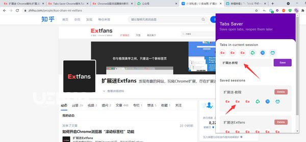 Tabs Saver(標(biāo)簽頁(yè)管理插件)v1.2免費(fèi)版【2】