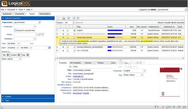 LogicalDOC(文件管理協(xié)作系統(tǒng))v8.6.1免費(fèi)版【2】