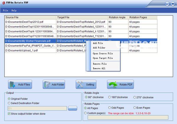 PDFdu Rotate PDF(PDF旋轉(zhuǎn)軟件)