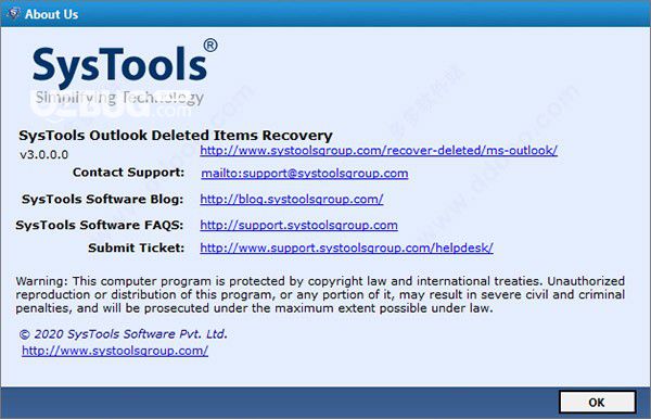 SysTools Outlook Deleted Items Recovery(刪除郵件恢復(fù)工具)v3.0免費(fèi)版【2】