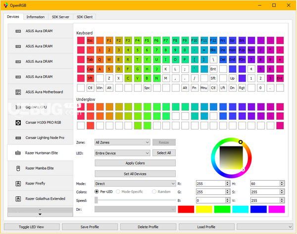 OpenRGB(開源RGB控制軟件)v0.5免費版【2】