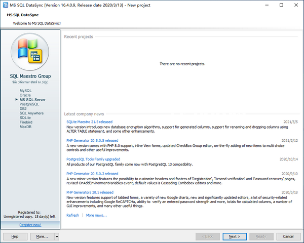 MS SQL Data Sync