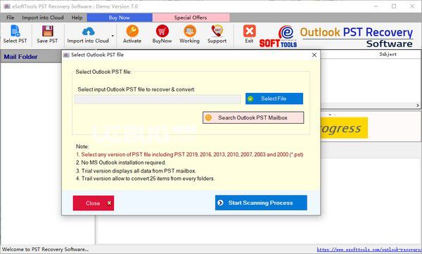 eSoftTools PST Recovery(PST恢復(fù)軟件)v7.0免費(fèi)版【2】