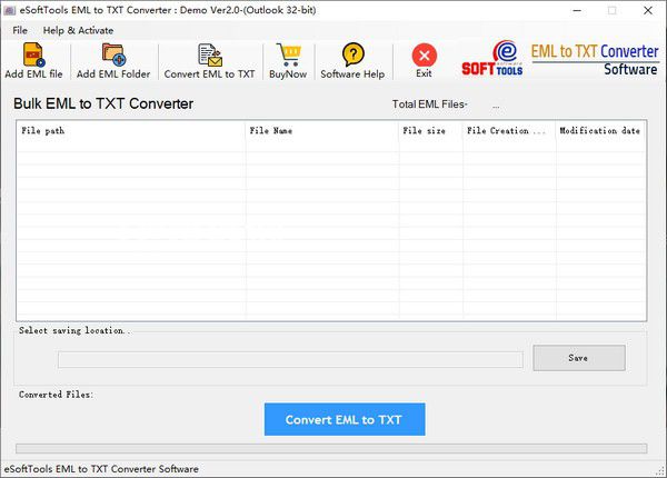 eSoftTools EML to TXT Converter(EML轉(zhuǎn)TXT工具)