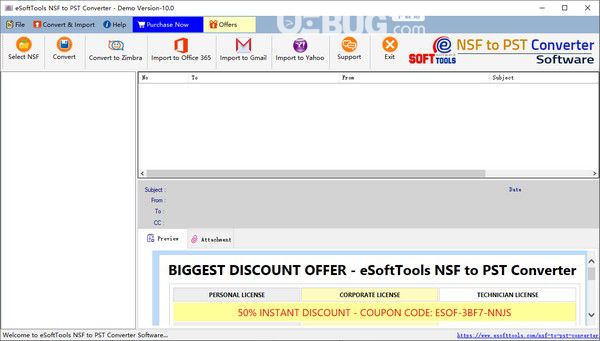 eSoftTools NSF to PST Converter(NSF轉PST文件工具)