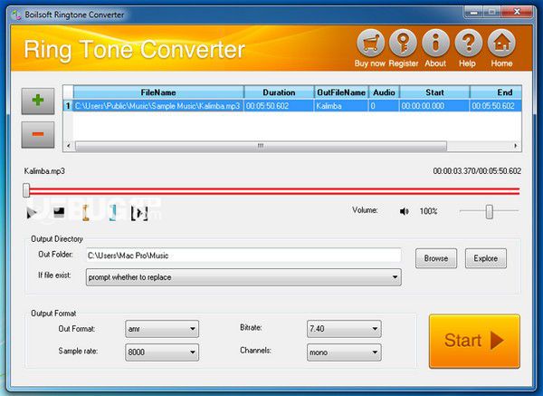 Boilsoft RingTone Converter(音頻轉(zhuǎn)換工具)