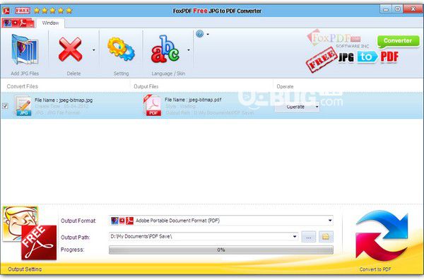 FoxPDF Free JPG to PDF Converter(JPG轉(zhuǎn)PDF轉(zhuǎn)換工具)v3.0免費(fèi)版【2】