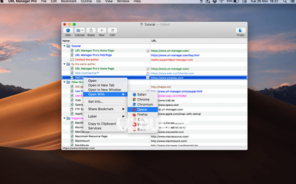URL Manager Pro Mac版
