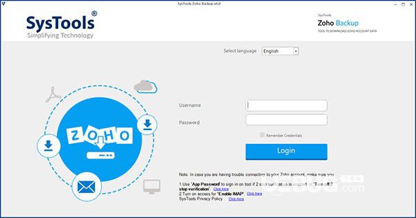 SysTools Zoho Backup(電子郵件備份工具)