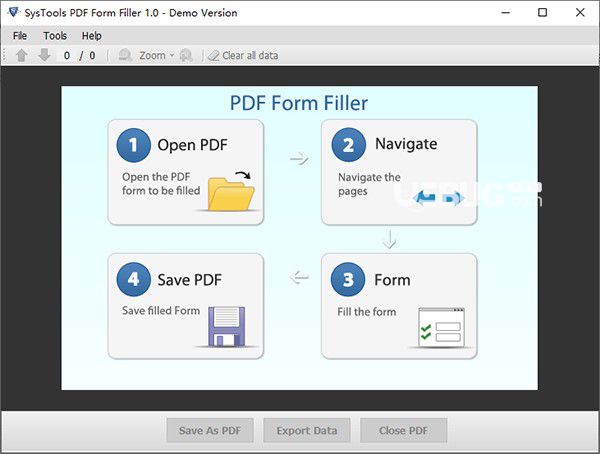 SysTools PDF Form Filler(PDF表彰處理工具)