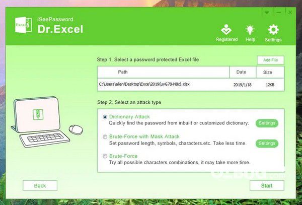 iSeePassword Dr.Excel(Excel密碼恢復(fù)工具)v4.8.5免費版【2】