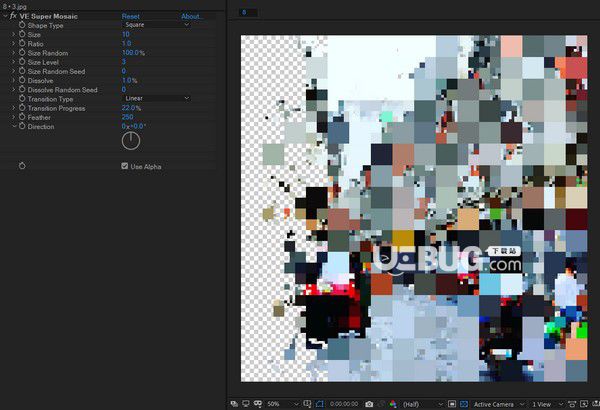 VE Super Mosaic(AE馬賽克插件)