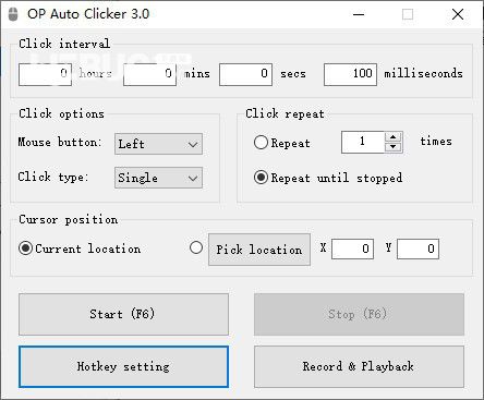 OP Auto Clicker(鼠標(biāo)點(diǎn)擊器)