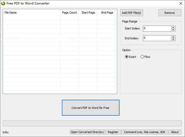 Free PDF To Word Converter