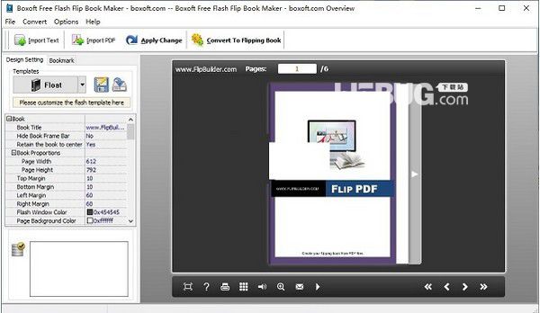 Boxoft Free Flash Flip Book Maker(flash翻頁書制作軟件)