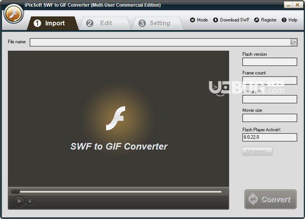  iPixSoft SWF to GIF Converter(SWF到GIF轉(zhuǎn)換器)