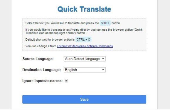 Quick Translate(快速翻譯Chrome插件)