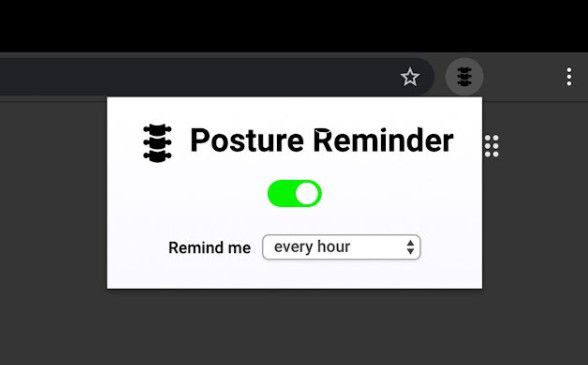 Posture Reminder(坐姿提醒Chrome插件)