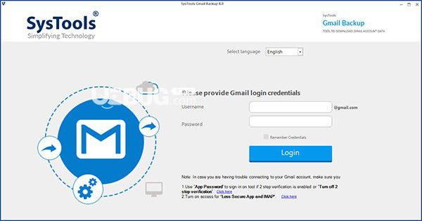 SysTools Gmail Backup(Gmail電子郵件備份工具)