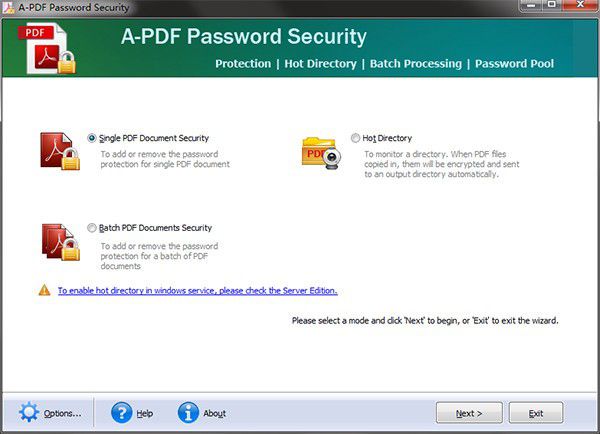 A-PDF Password Security v4.3 免費(fèi)版