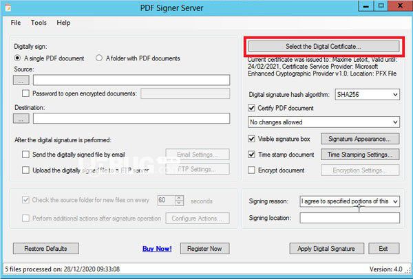 PDF Signer Server(數(shù)據(jù)簽名軟件)