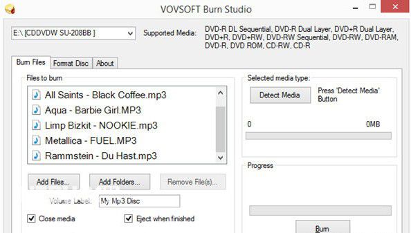 VOVSOFT Burn Studio(輕量級光盤刻錄軟件)v1.7免費版【2】