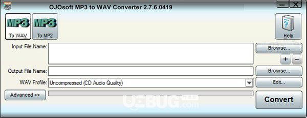 OJOsoft MP3 to WAV Converter(MP3音頻文件轉(zhuǎn)換工具)