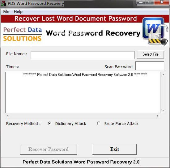 PDS Word Password Recovery(word文檔密碼恢復(fù)工具)