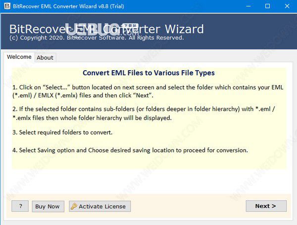 BitRecover EML Converter Wizard(EML文件轉換工具)