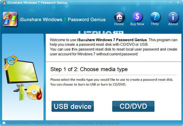 iSunshare Windows 7 Password Genius(Windows7密碼恢復(fù)工具)