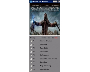 中土世界：暗影魔多修改器 +8 中文版[MrAntiFun]