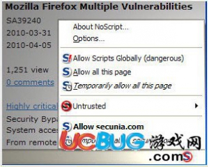 NoScript(Firefox火狐擴展插件)v2.7官方版