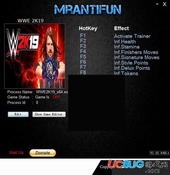 WWE2K19修改器下載