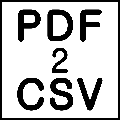 PDF2CSV(PDF轉(zhuǎn)CSV工具)v3.0.8.4綠色版